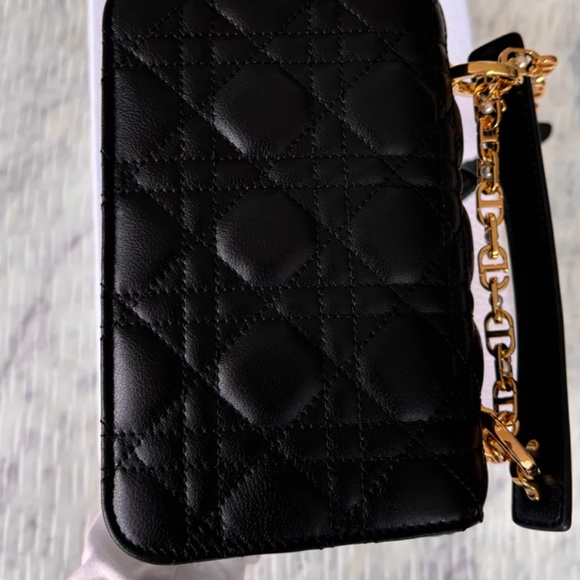 Authentic Dior Mini Dior Jolie Top Handle Bag Black - Picture 5 of 13